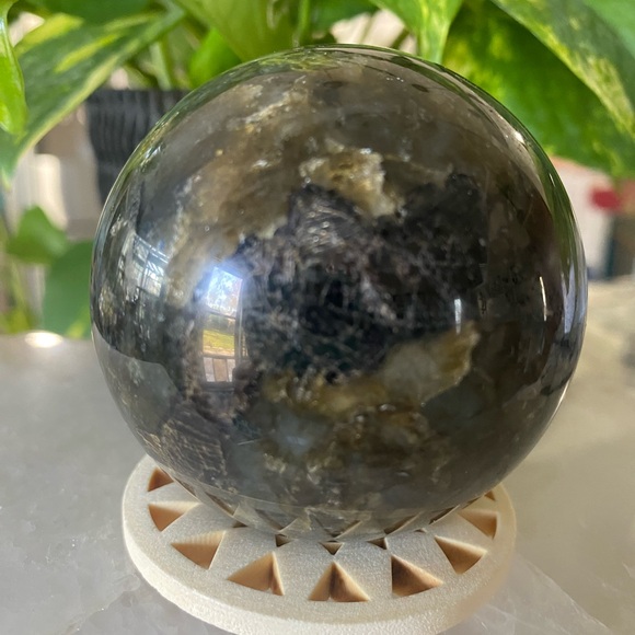 Labradorite Crystal Sphere - Picture 13 of 14